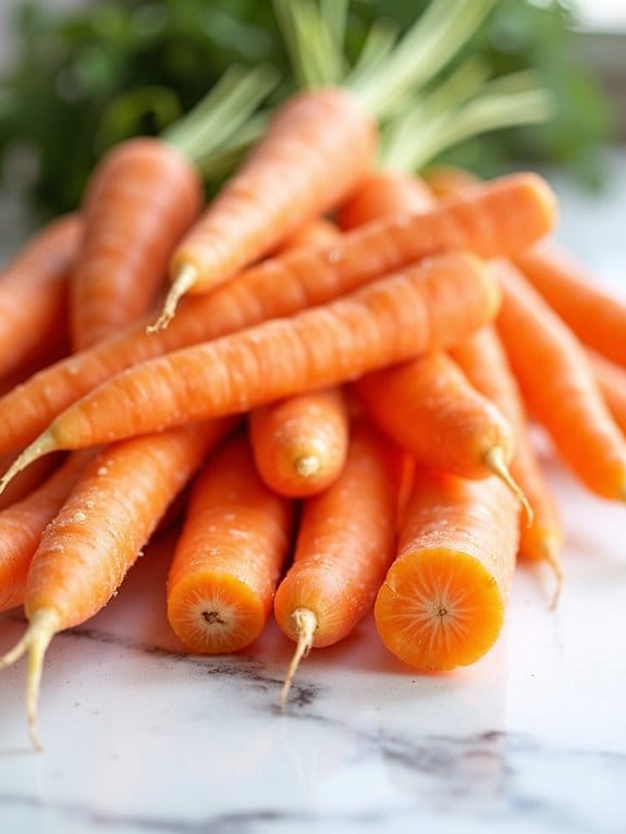 choosing fresh quality carrots