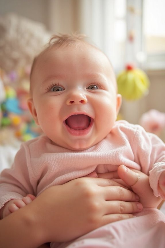 baby laughter indicates development