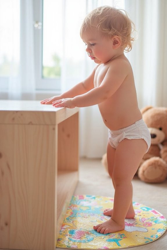 baby standing development techniques