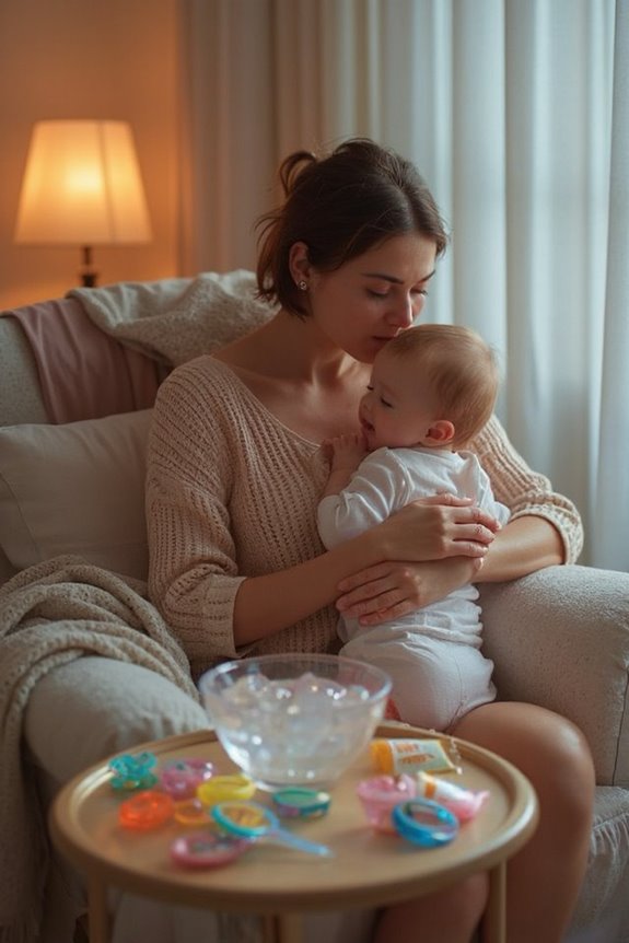 comforting teething daily routine