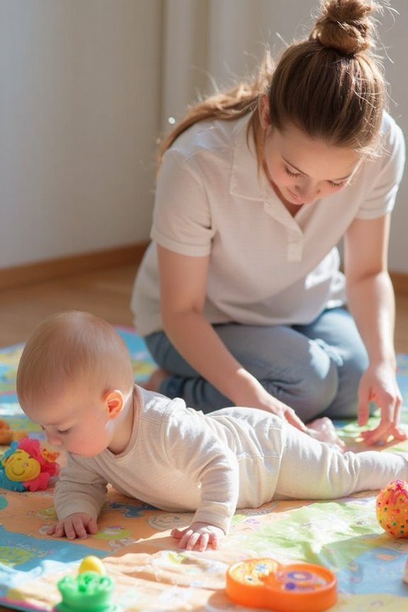 crawling development through tummy time