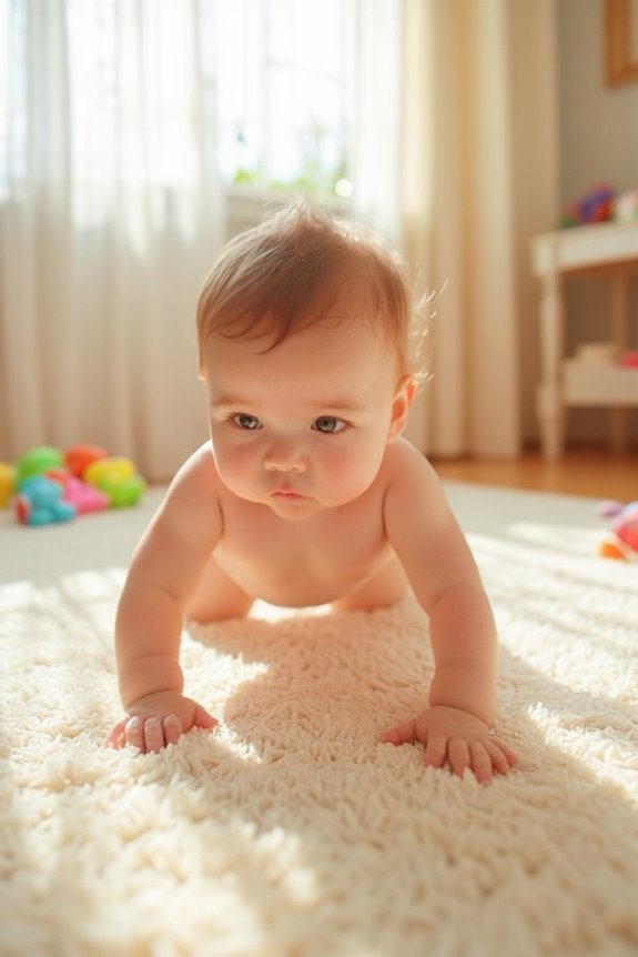 crawling promotes strength development