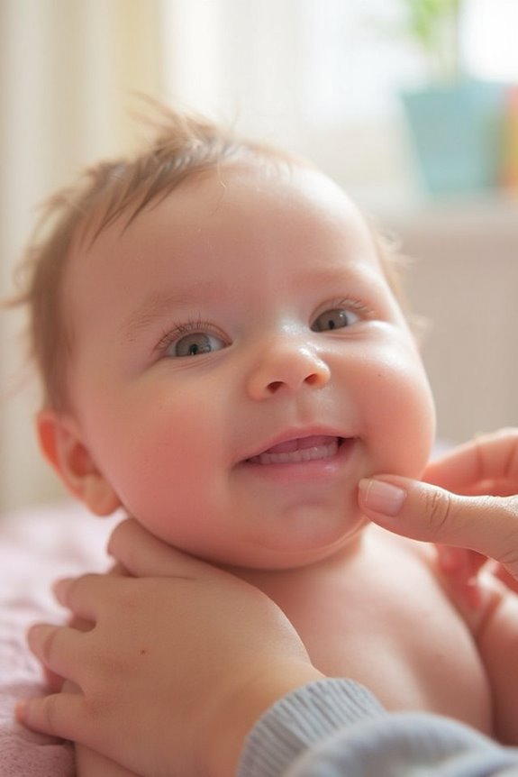 encouraging baby s first smiles