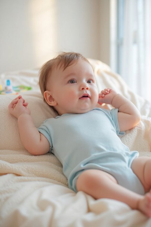 encouraging baby s side rolling
