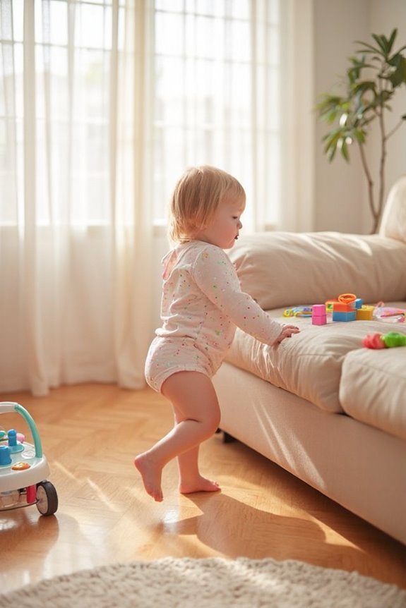 key milestones before walking