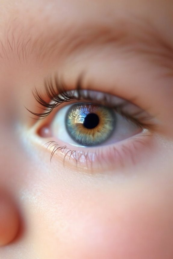 melanin determines eye color