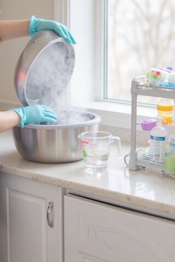 prevent burns ensure chemical safety