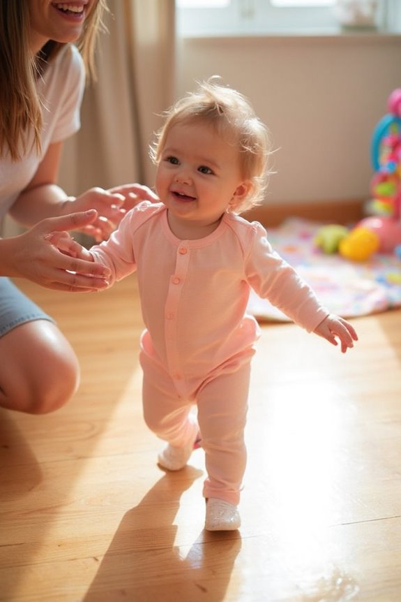 support baby s walking journey